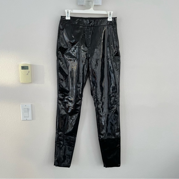 Topshop Wet Look Vinyl Leggings - Picture 4 of 15